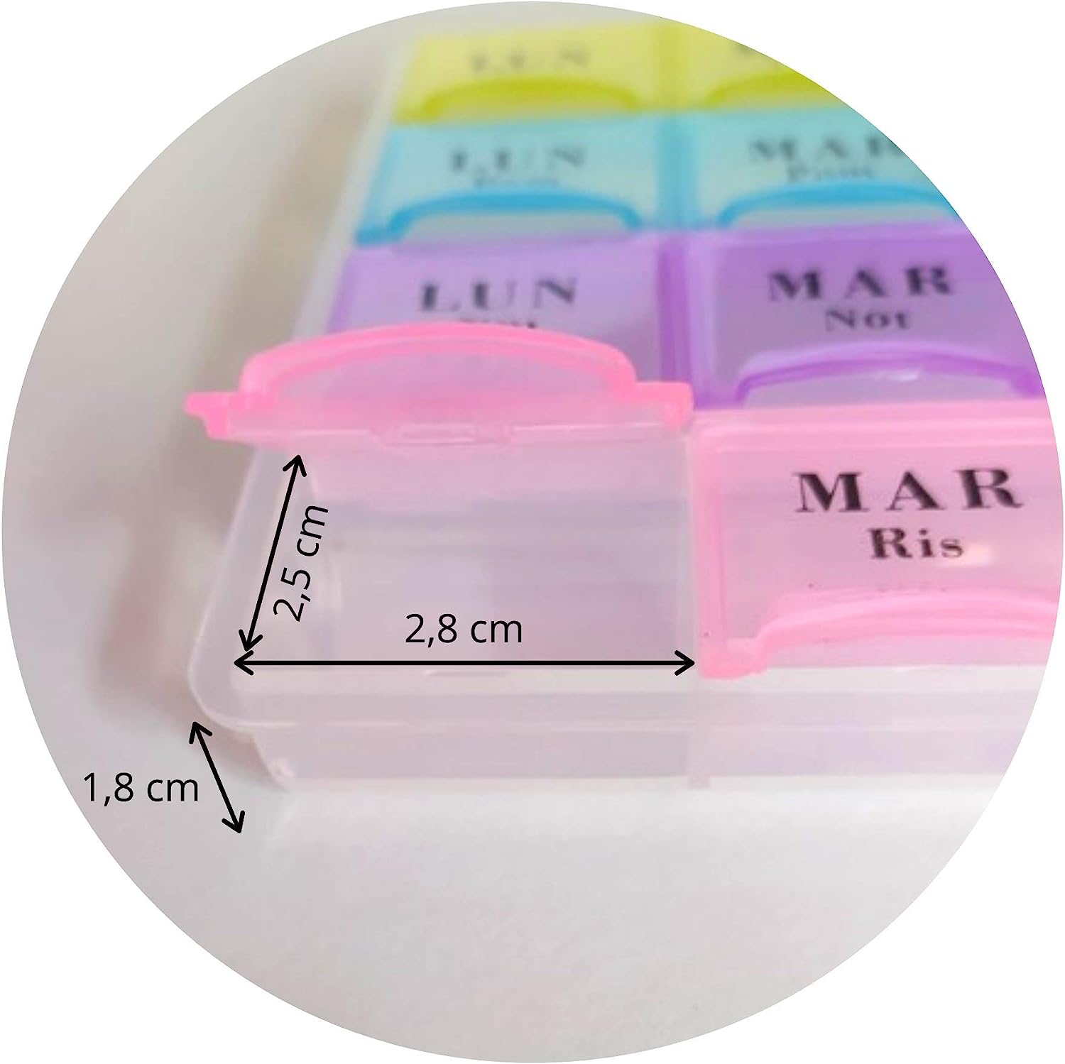 Miniatura 2 de 340056-ORGANIZADOR MEDICAMENTOS PASTILLE